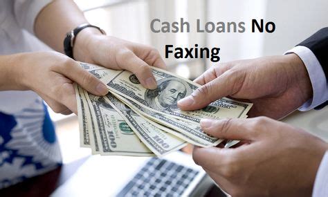 No Faxing Cash Loan Online